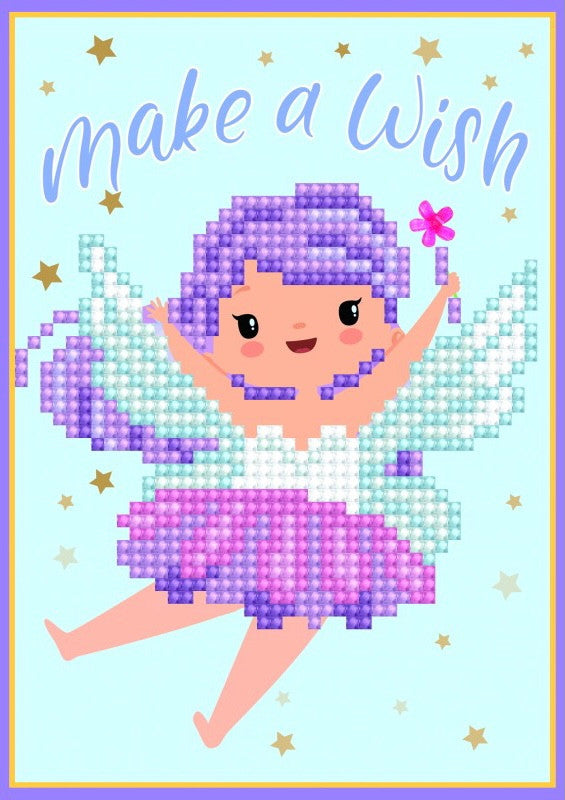Diamond Dotz Pixie Make A Wish-wenskaart